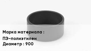 Заглушка полиэтиленовая ПЭ-полиэтилен D=900